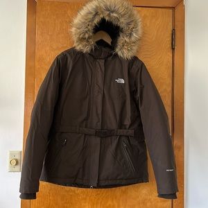 The North Face Hyvent hooded jacket w/waist belt XL